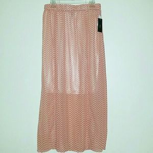 💵Final Price💵 Coral/khaki skirt split both sides